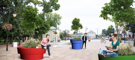 Ein Stadtmöbel, ein Blumentopf oder eine Dekoration?